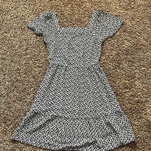 Blue and White Flowered Sundress